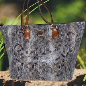 Dooney & Bourke Genuine Snakeskin Tote Bag